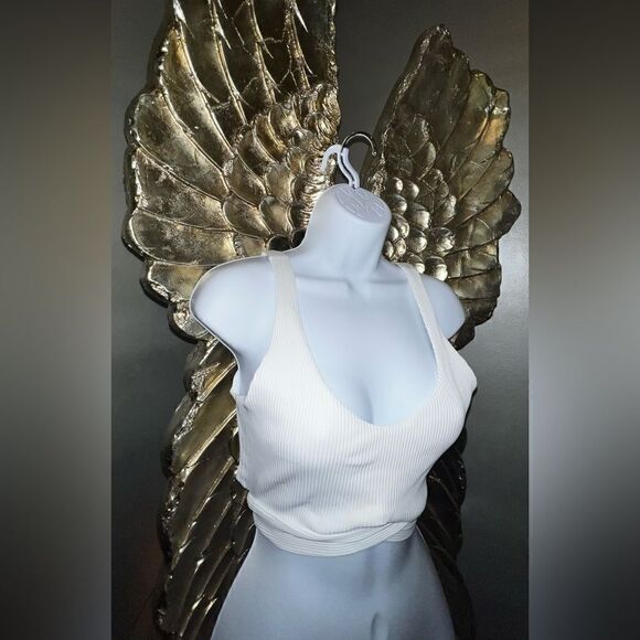 ONA by Yoon Chung the Back Rib Tank in White - Picture 5 of 13